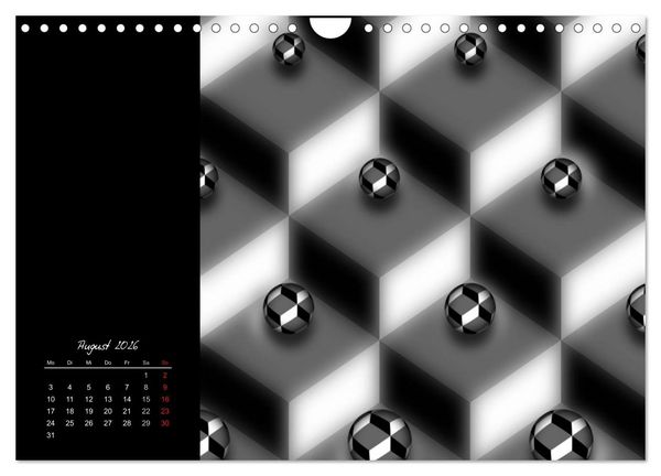 Produktbild: Schwarz trifft Wei&szlig; (Wandkalender 2026 DIN A4 quer), CALVENDO Monatskalender