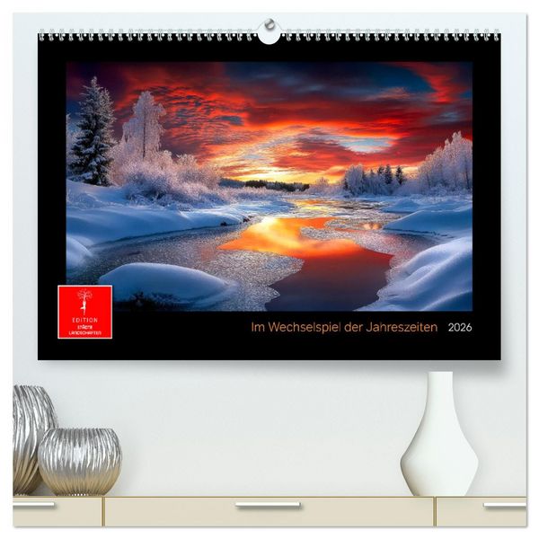 Produktbild: Im Wechselspiel der Jahreszeiten (hochwertiger Premium Wandkalender 2026 DIN A2 quer), Kunstdruck in Hochglanz