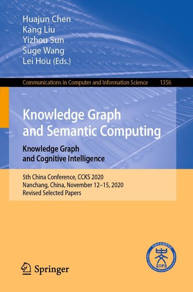 Produktbild: Knowledge Graph and Semantic Computing: Knowledge Graph and Cognitive Intelligence