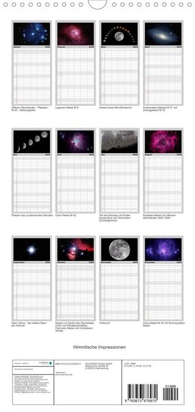 Produktbild: Familienplaner Himmlische Impressionen (Wandkalender 2022 , 21 cm x 45 cm, hoch)
