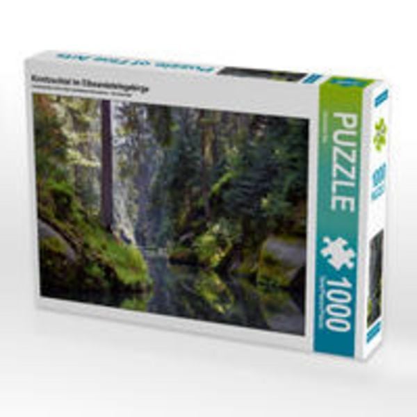 CALVENDO Puzzle Kirnitzschtal im Elbsandsteingebirge 1000 Teile Lege-Größe 64 x 48 cm Foto-Puzzle Bild von Veronika Rix