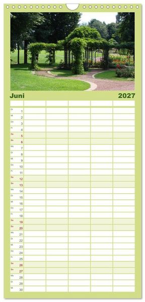 Produktbild: Familienplaner 2027 - Bad Sassendorf mit 5 Spalten (Wandkalender, 21 x 45 cm) CALVENDO