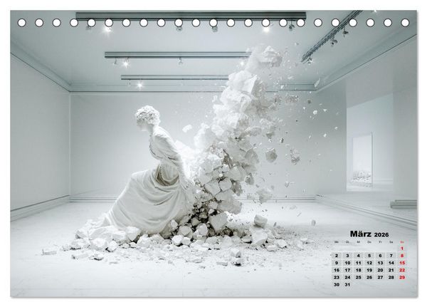 Produktbild: Wir schenken uns nichts zu Weihnachten - Kunst Geschenkkalender (Tischkalender 2026 DIN A5 quer), CALVENDO Monatskalender