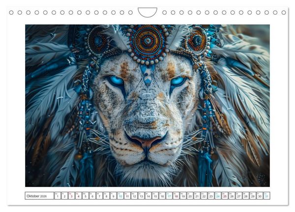 Produktbild: Tierische Schamanen (Wandkalender 2026 DIN A4 quer), CALVENDO Monatskalender