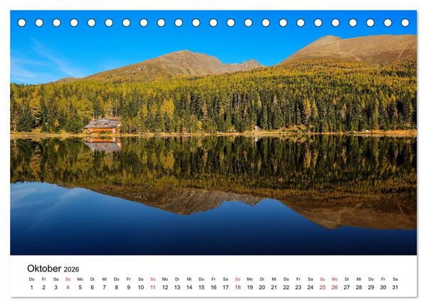 Produktbild: Herrliche Berglandschaften - Impressionen aus &Ouml;sterreich und Bayern (Tischkalender 2026 DIN A5 quer), CALVENDO Monatskalender