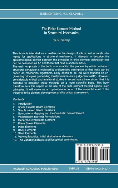 Produktbild: The Finite Element Method in Structural Mechanics