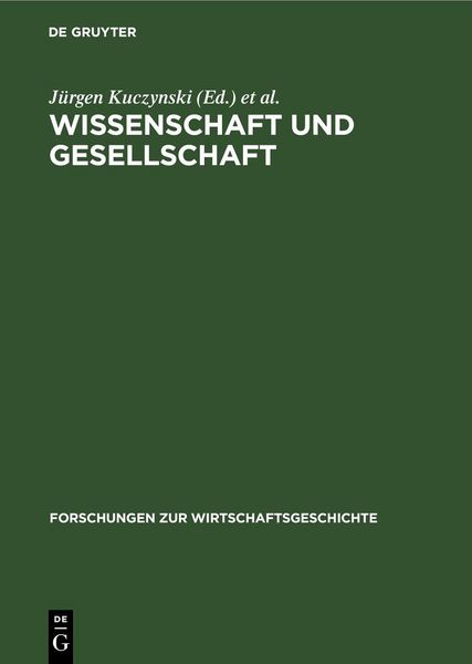Produktbild: Wissenschaft und Gesellschaft