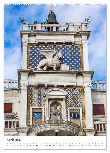 Produktbild: Venedig - Magische Impressionen (hochwertiger Premium Wandkalender 2026 DIN A2 hoch), Kunstdruck in Hochglanz