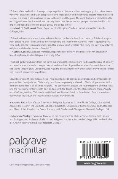 Produktbild: Poverty and Wealth in Judaism, Christianity, and Islam