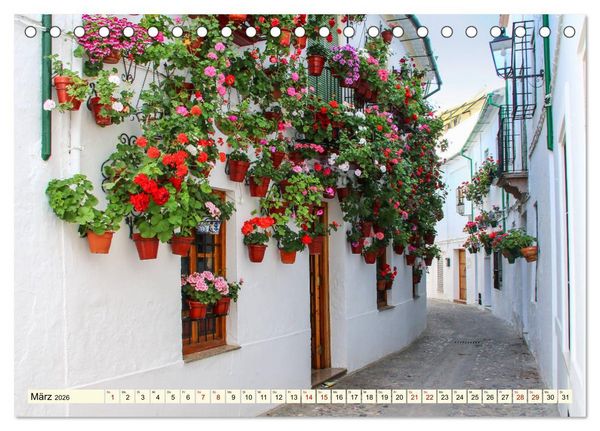 Produktbild: Idyllisches Andalusien (Tischkalender 2026 DIN A5 quer), CALVENDO Monatskalender