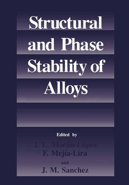 Produktbild: Structural and Phase Stability of Alloys