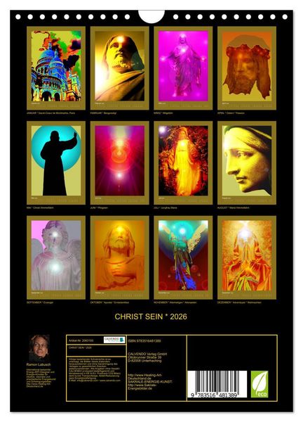 Produktbild: CHRIST SEIN * 2026 (Wandkalender 2026 DIN A4 hoch), CALVENDO Monatskalender