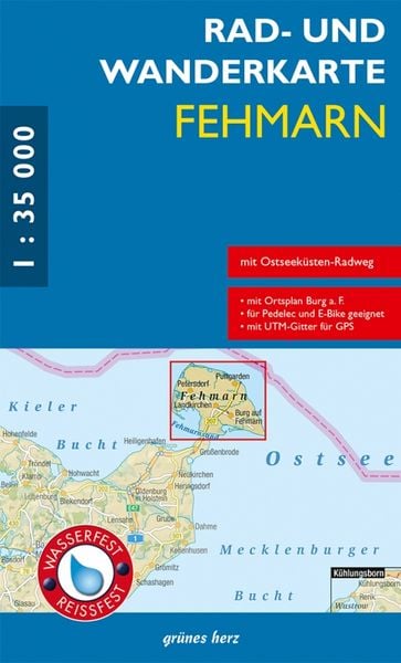 Produktbild: Rad- und Wanderkarte Fehmarn 1:35 000