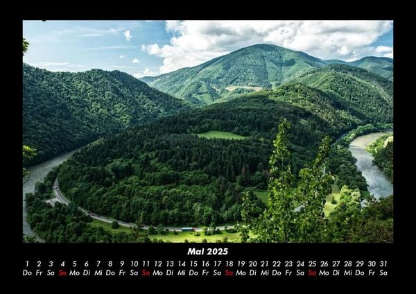 Produktbild: Bergige Welten 2025 Fotokalender DIN A3