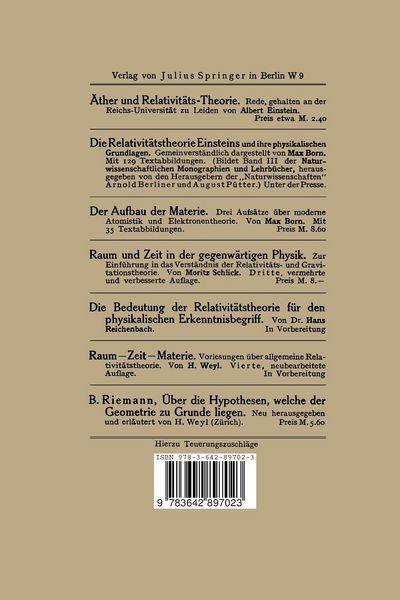 Produktbild: Die Grundlagen der Einsteinschen Gravitationstheorie