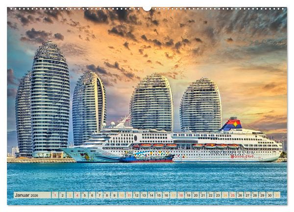 Produktbild: Maritime Welten (Wandkalender 2026 DIN A2 quer), CALVENDO Monatskalender