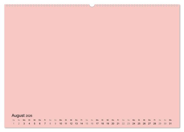 Produktbild: DIY Bastel-Kalender -Warme Pastell Farben- Zum Selbstgestalten (hochwertiger Premium Wandkalender 2026 DIN A2 quer), Kunstdruck in Hochglanz