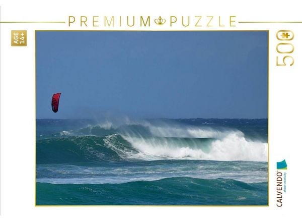 CALVENDO Puzzle Kitesurfer, North Shore Oahu, Hawaii | 500 Teile Lege-Größe 48 × 36 cm Foto-Puzzle für Erwachsene