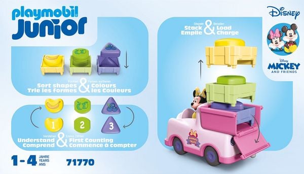 Produktbild: 71770 JUNIOR & Disney: Minnie Maus' Obst-Transporter mit Sortierspa&szlig;