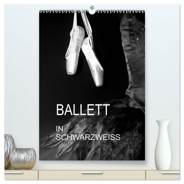 Ballett in Schwarzweiss (hochwertiger Premium Wandkalender 2026 DIN A2 hoch), Kunstdruck in Hochglanz