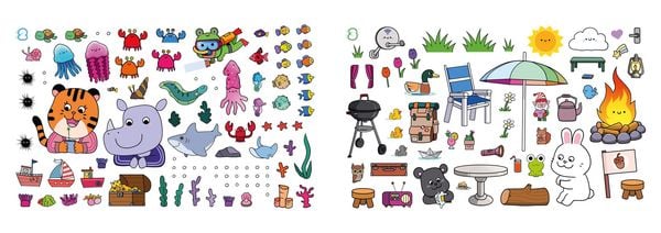 Produktbild: Mein supercutes Kawaii-Stickerbuch mit &uuml;ber 500 wiederabl&ouml;sbaren Stickern