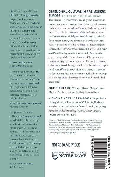 Produktbild: Ceremonial Culture in Pre-Modern Europe