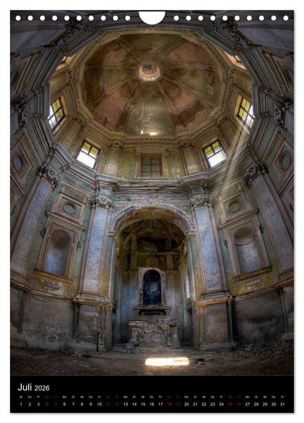 Produktbild: Lost Places - Verlassene Kirchen (Wandkalender 2026 DIN A4 hoch), CALVENDO Monatskalender