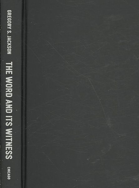 Produktbild: Jackson, G: Word and Its Witness - The Spiritualization of A