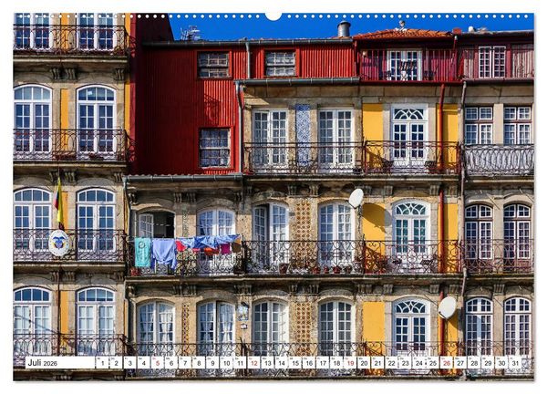 Produktbild: Porto - Charme am Douro (hochwertiger Premium Wandkalender 2026 DIN A2 quer), Kunstdruck in Hochglanz