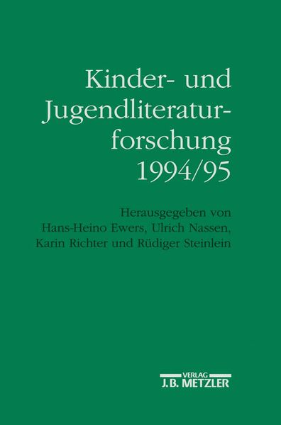 Produktbild: Kinder- und Jugendliteraturforschung 1994/95