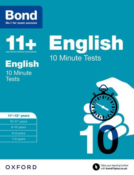 Produktbild: Bond 11+ English 10 Minute Tests for Age 11-12+ | For the 11+, 13+, and other school entrance exams