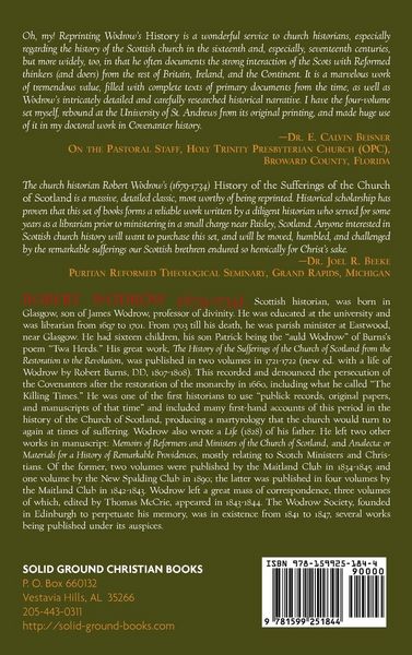 Produktbild: The History of the Sufferings of the Church of Scotland
