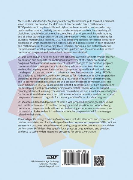Produktbild: Standards for Preparing Teachers of Mathematics (color hc)
