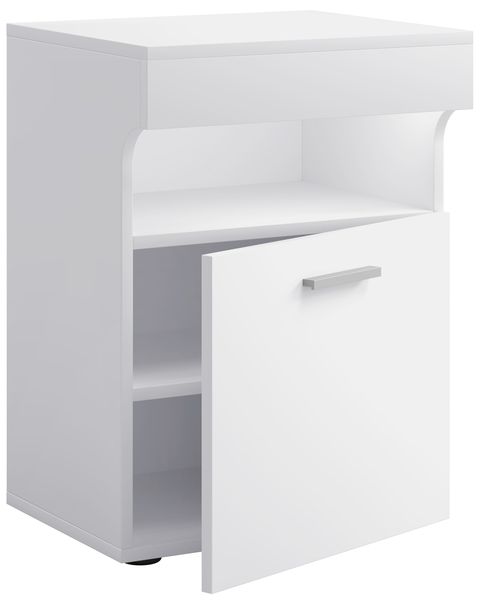 Holz Nachttisch Nachtschrank Schublade Slepal M