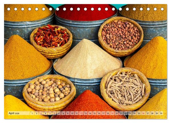 Produktbild: Marokko: Marrakesch, Atlas, Sahara, F&egrave;s (Tischkalender 2026 DIN A5 quer), CALVENDO Monatskalender