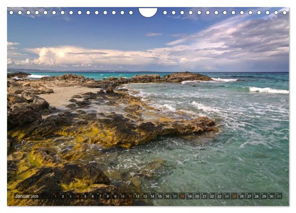 Produktbild: Formentera - Karibik im Mittelmeer (Wandkalender 2026 DIN A4 quer), CALVENDO Monatskalender