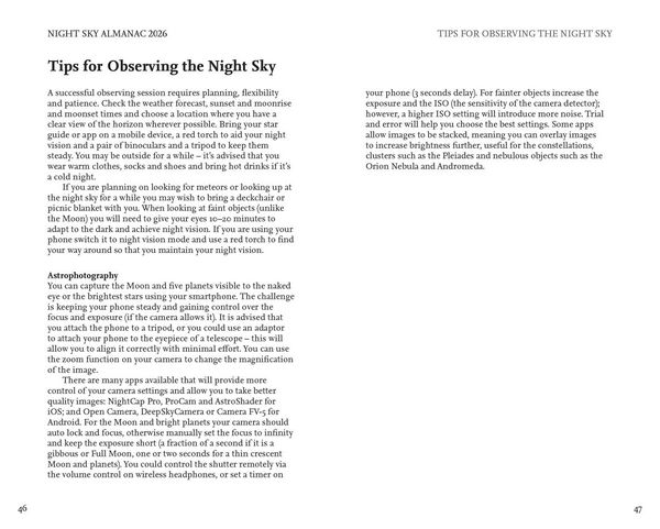 Produktbild: Night Sky Almanac 2026