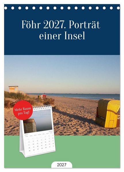 Produktbild: Tischplaner 2027 - F&ouml;hr 2027. Portr&auml;t einer Insel (A5 Tischkalender zum Aufstellen) CALVENDO