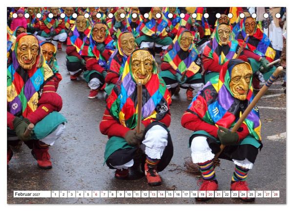 Produktbild: Fasnet in Oberschwaben und auf der Alb (Tischkalender 2027 DIN A5 quer), CALVENDO Monatskalender