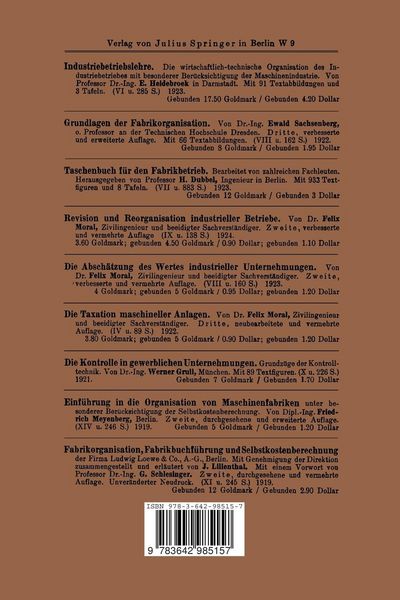 Produktbild: Organisation und Leitung technischer Betriebe