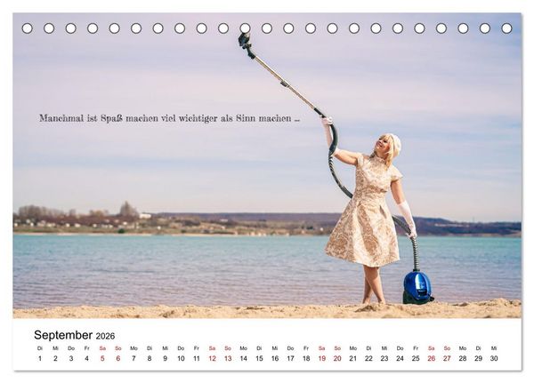 Produktbild: RAUSGEPUTZT UND GLATTGESPIEGELT (Tischkalender 2026 DIN A5 quer), CALVENDO Monatskalender