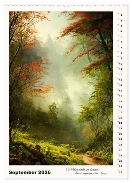 Produktbild: Wege der Fantasie (hochwertiger Premium Wandkalender 2026 DIN A2 hoch), Kunstdruck in Hochglanz