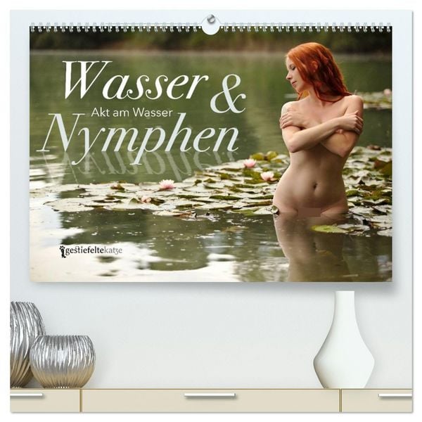 Produktbild: Wasser und Nymphen - Akt am Wasser (hochwertiger Premium Wandkalender 2026 DIN A2 quer), Kunstdruck in Hochglanz