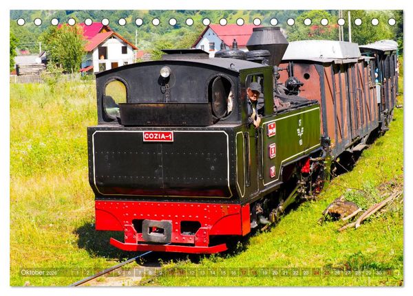 Produktbild: Waldbahnen in Rum&auml;nien - Die letzten Mocanitas (Tischkalender 2026 DIN A5 quer), CALVENDO Monatskalender