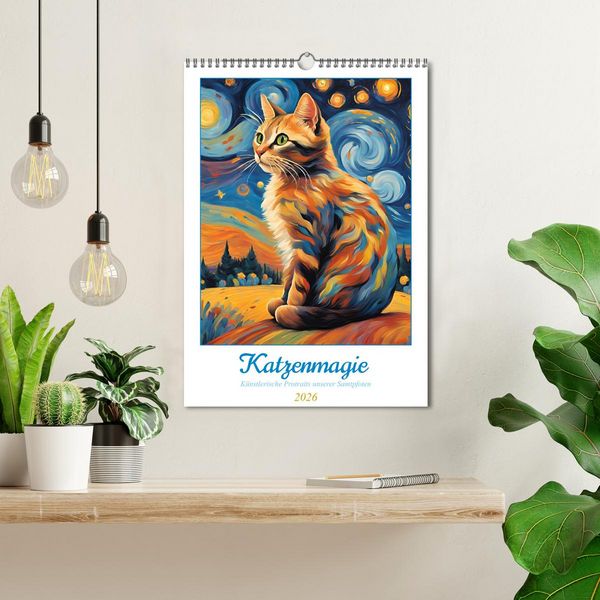 Produktbild: Katzenmagie (Wandkalender 2026 DIN A3 hoch), CALVENDO Monatskalender