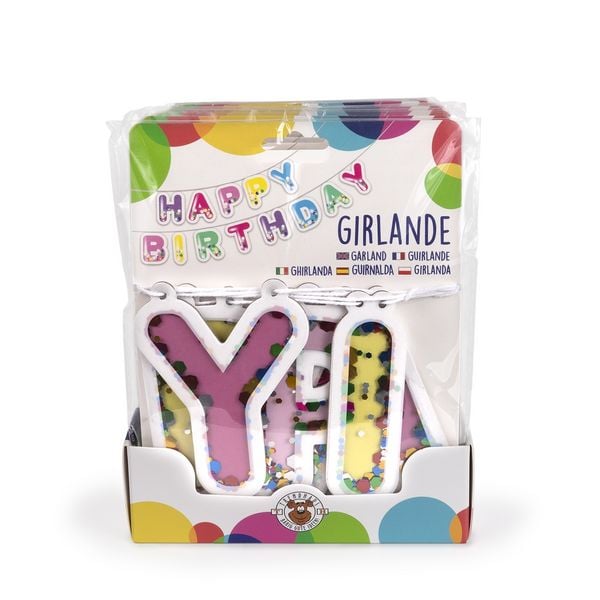 Produktbild: Konfetti-Girlande Happy Birthday