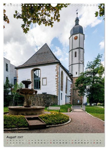 Produktbild: Neustadt an der Orla (Wandkalender 2027 DIN A3 hoch), CALVENDO Monatskalender
