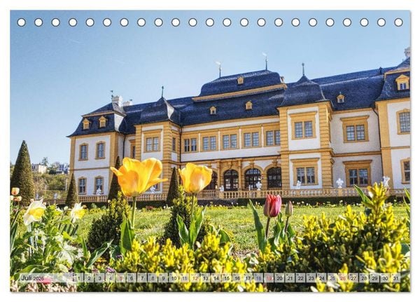 Produktbild: W&uuml;rzburg und Veitsh&ouml;chheim - romantische Rokoko St&auml;dte am Main (Tischkalender 2026 DIN A5 quer), CALVENDO Monatskalender