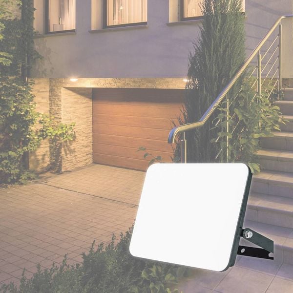 Produktbild: M&uuml;ller-Licht Orlando 21600071 LED-Au&szlig;enstrahler 20W Leuchtfarben: Neutralwei&szlig;