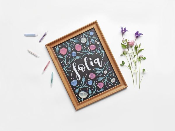 Produktbild: Folia Kreidestifte Set BASIC, 6 Kreidestifte, farbig sortiert